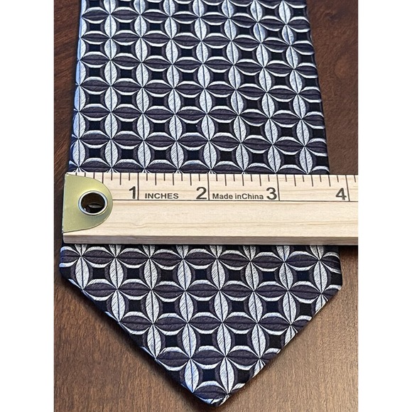 Pronto Uomo, Blue, 100% Silk, Men’s Neck Tie, Made In Italy - Picture 4 of 9